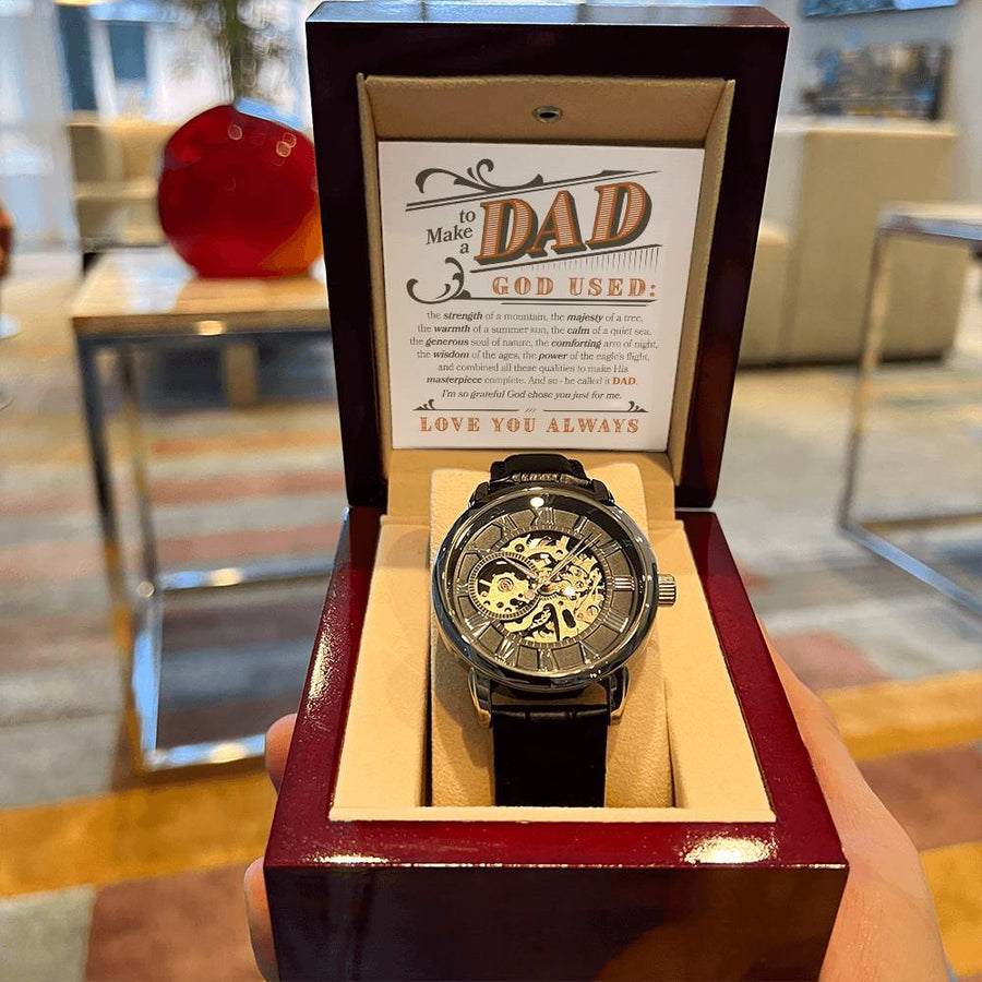 To Make A Dad Forever Love Openwork Watches