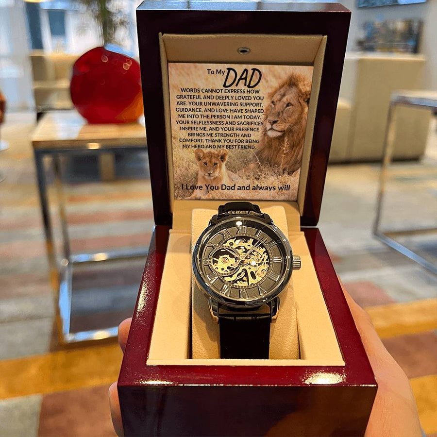 To My Dad - Your Love Have Shaped Me Into The Person I Am Today - Men's Openwork Watches