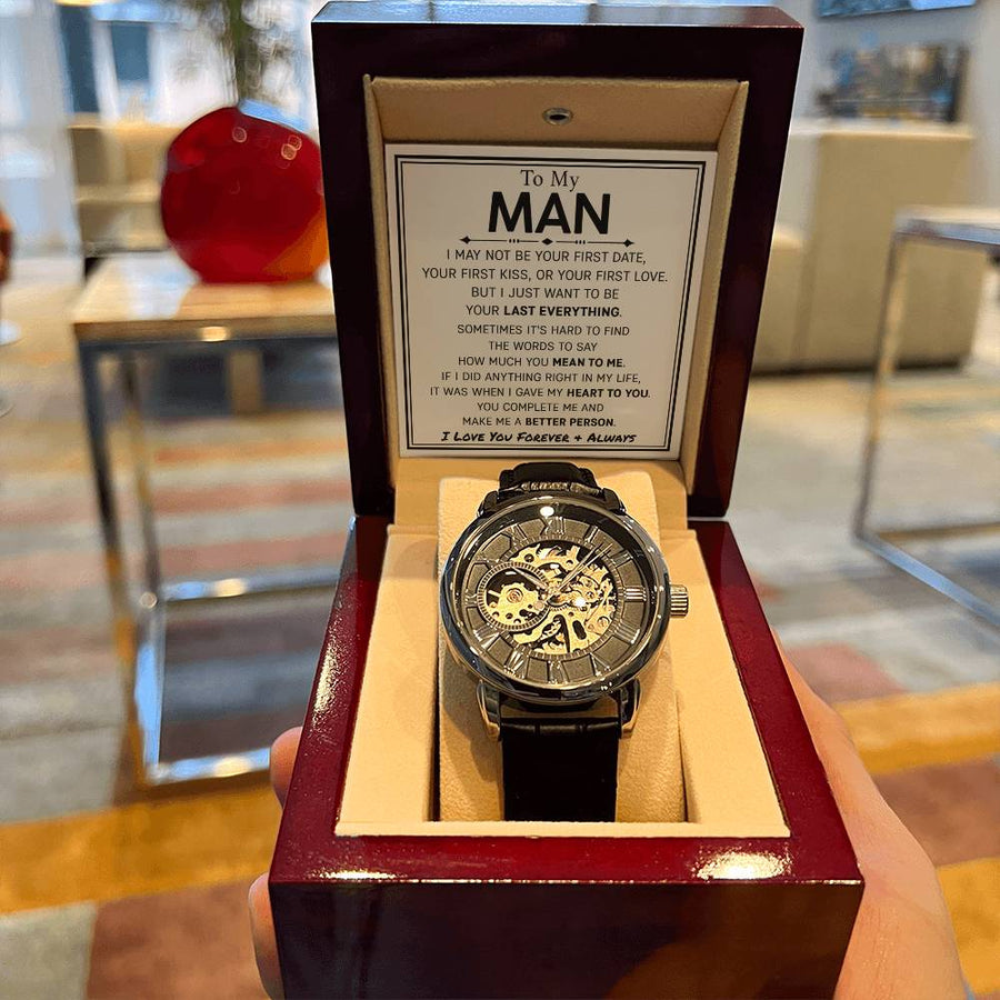 Gift For My Man - Love You Forever Openwork Watches - My Last Everything