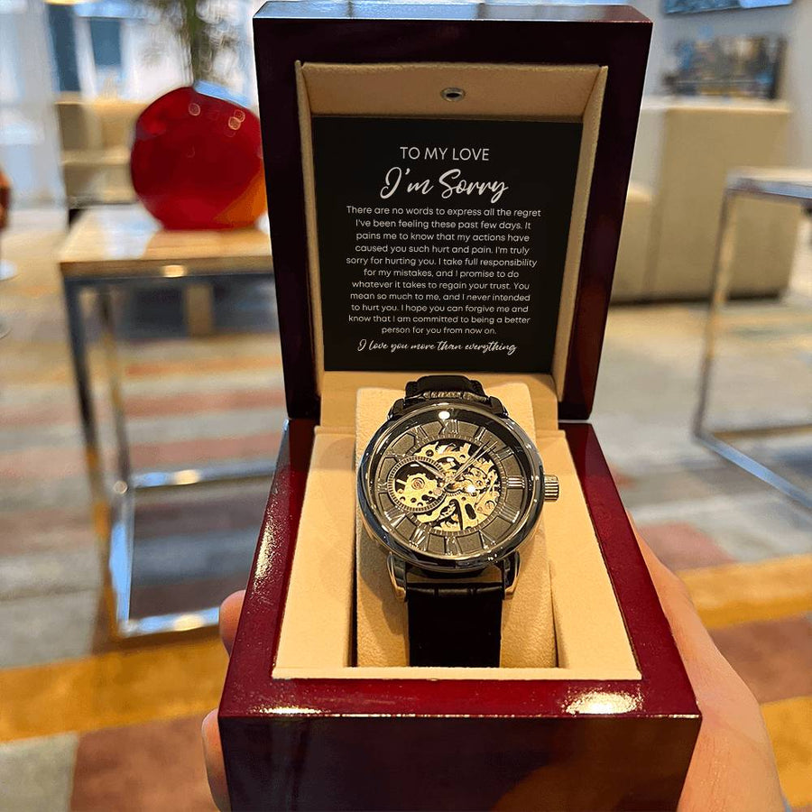To My Love I'm Sorry - Openwork Watches
