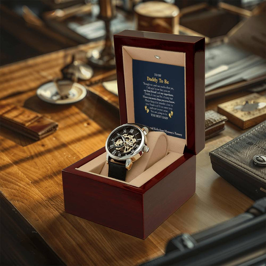 To My Daddy To Be - Openwork Watches