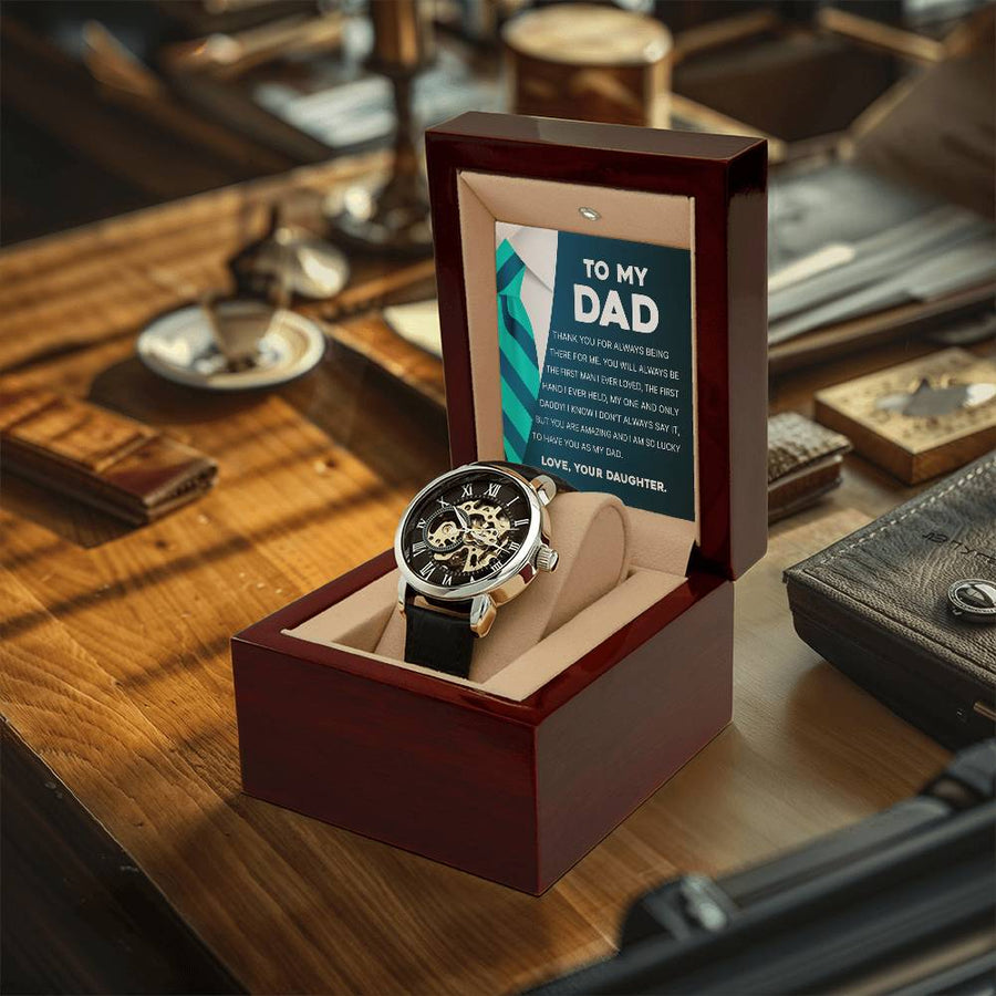 To My Dad - You Are Amazing Men's Openwork Watches