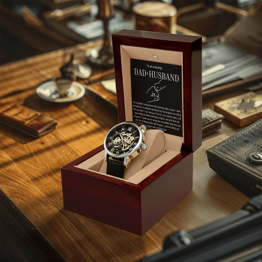 To An Amazing Dad & Husband Openwork Watches
