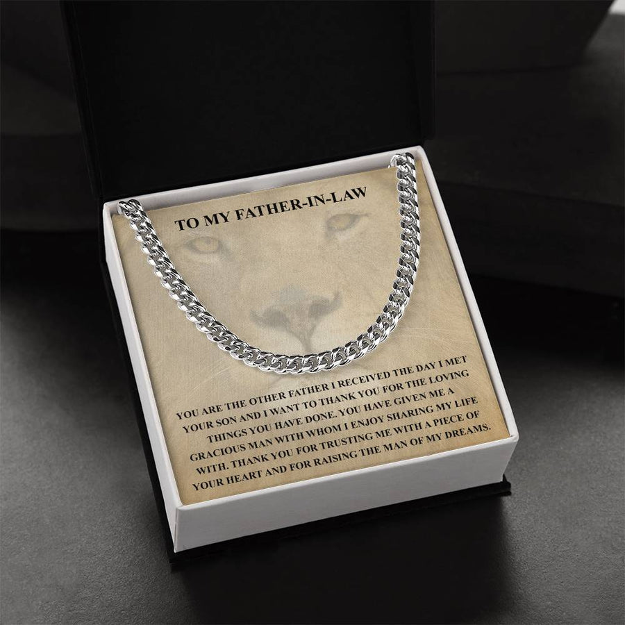 Father In Law Gift From Daughter In Law Fathers Day Gift For Father In Law Christmas Gift For Father In Law Cuban Link Chain