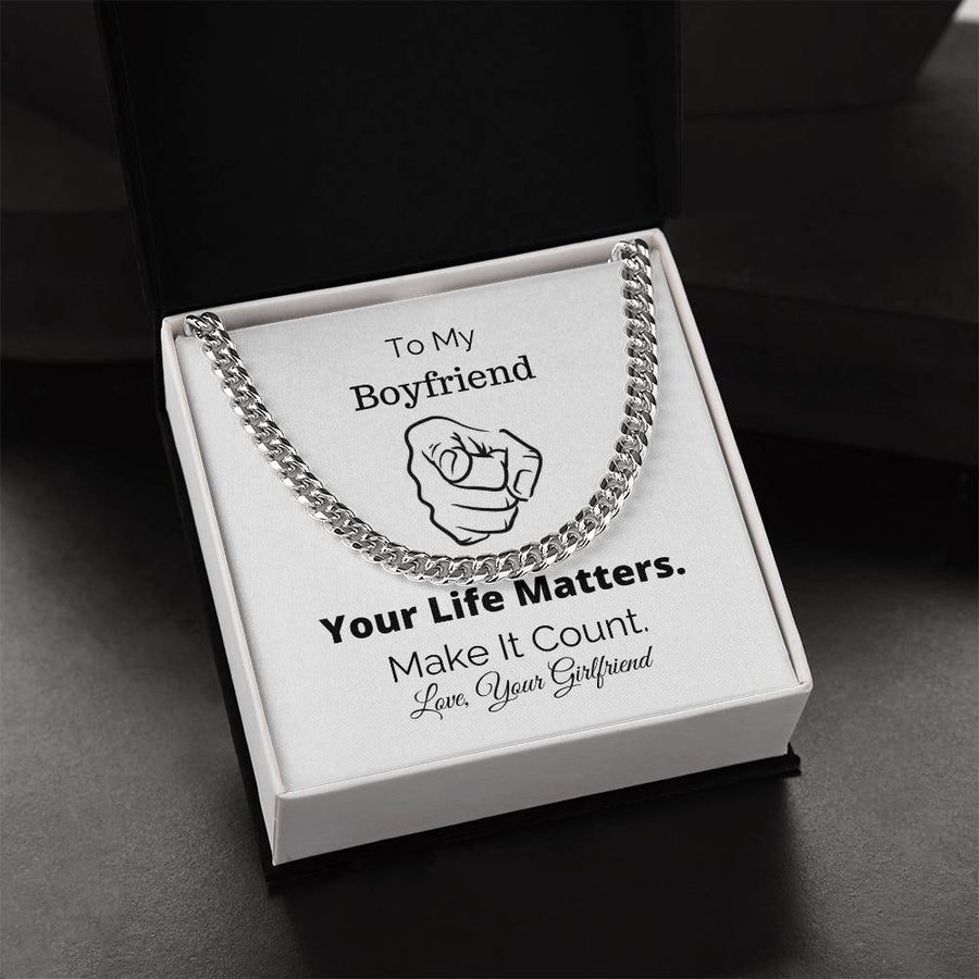 Gift For Boyfriend Boyfriend Gift Christmas Gift Christian Gift Cuban Chain Necklace Cuban Chain Cuban Chain Necklace Cuban Link Chain