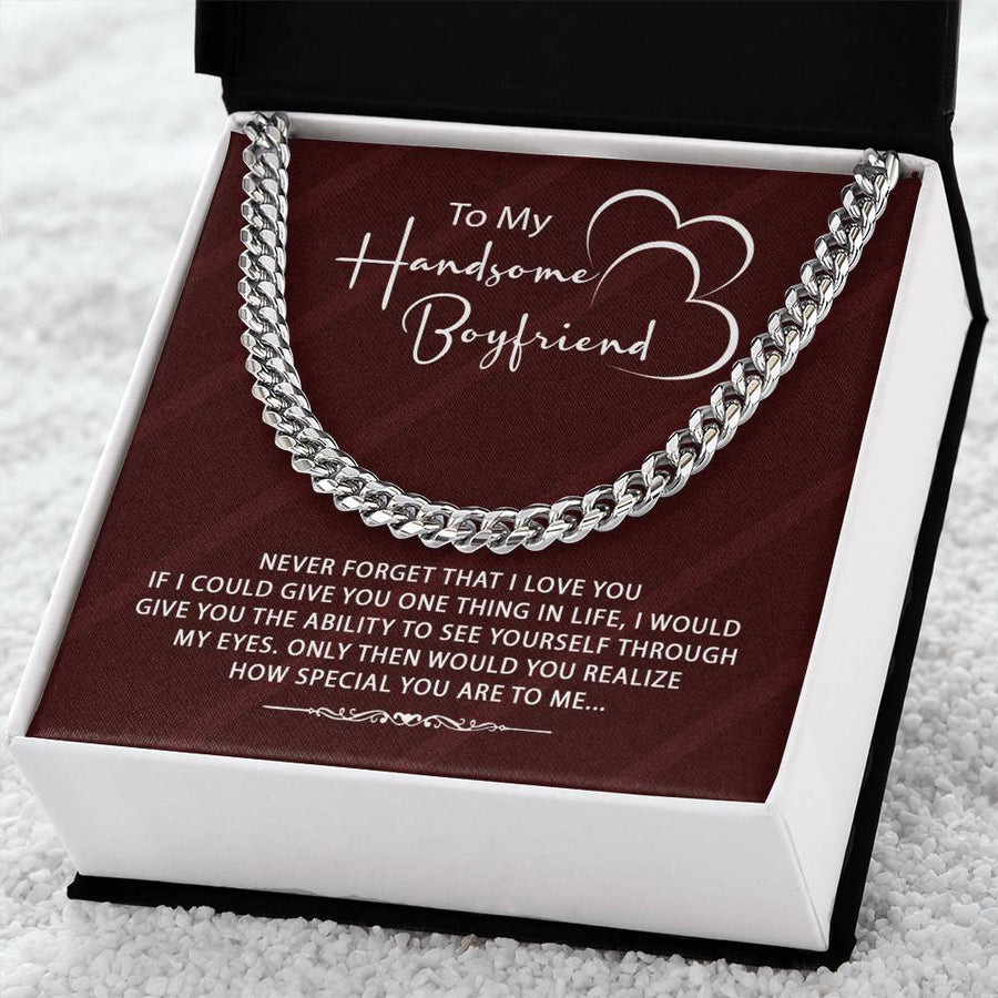 Stylish Gift For Boyfriend ♥ Cuban Link Chain Necklace