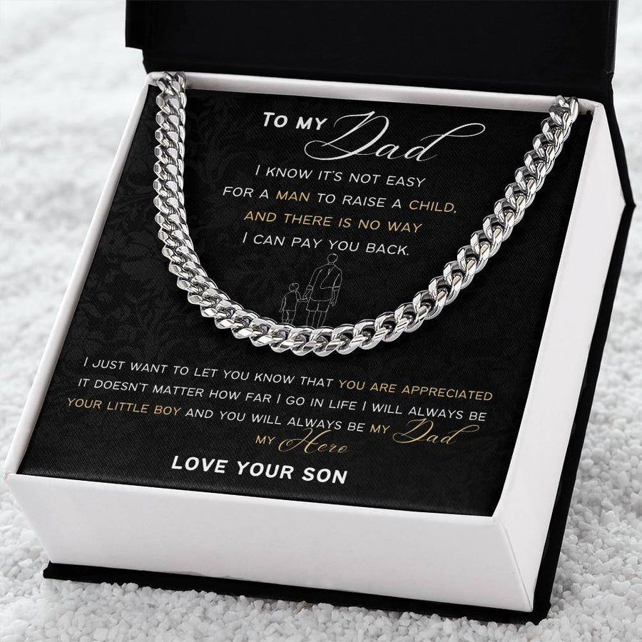 Cuban Link Chain Gift For Dad