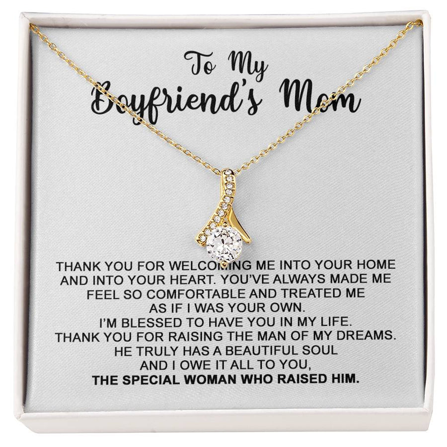 Man My Dreams Beautiful Soul Special Woman 14K White Gold Finish Alluring Beauty Necklace Jewelry Perfect Gift for Mother In Law Mother's Day