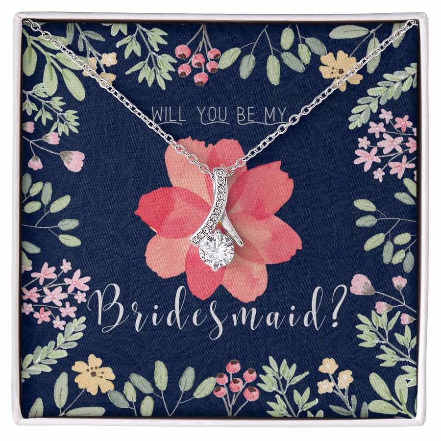 Bloom Garden Proposal 18K Yellow Gold Finish Alluring Beauty Necklace Jewelry Beautiful Gift for Trustworthy Bridesmaid Invitation