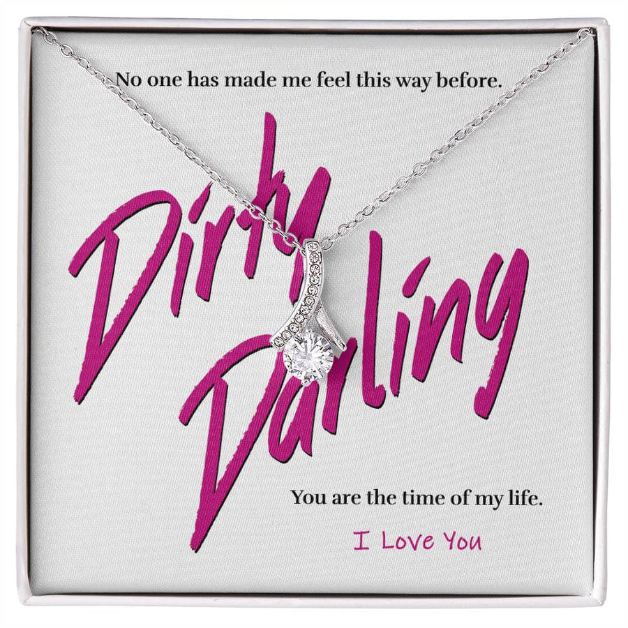 Dirty Darling Unforgettable Feeling 18K Yellow Gold Finish Alluring Beauty Necklace Jewelry Passionate Gift for Lovers Romance
