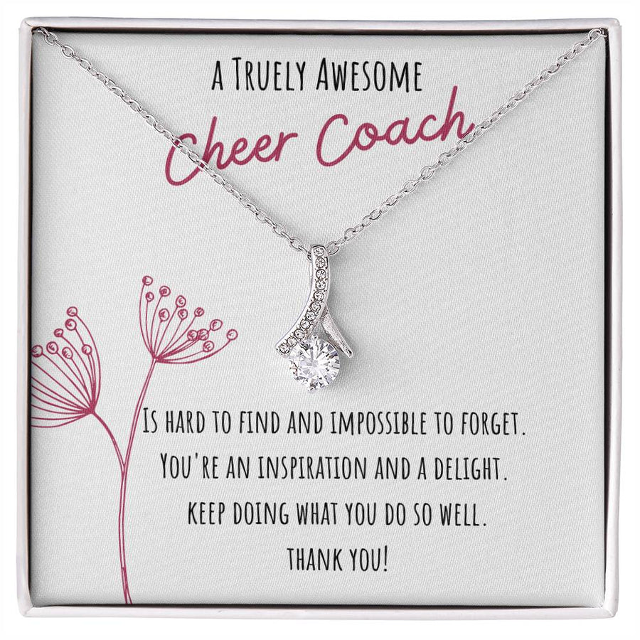 Truly Awesome Cheer Coach Inspiration 18K Yellow Gold Finish Alluring Beauty Necklace Jewelry Perfect Gift for Coach Appreciation