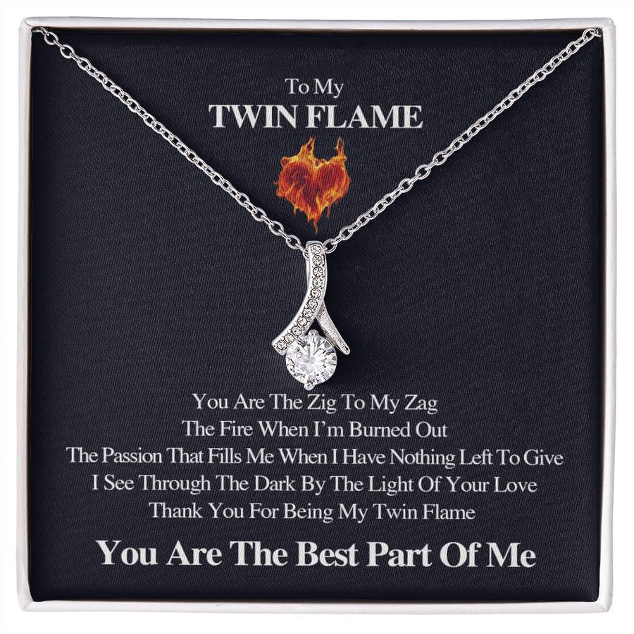 Zig Zag Flaming Heart Passion 18K Yellow Gold Finish Alluring Beauty Necklace Jewelry Soulful Gift for Twin Flame Anniversary