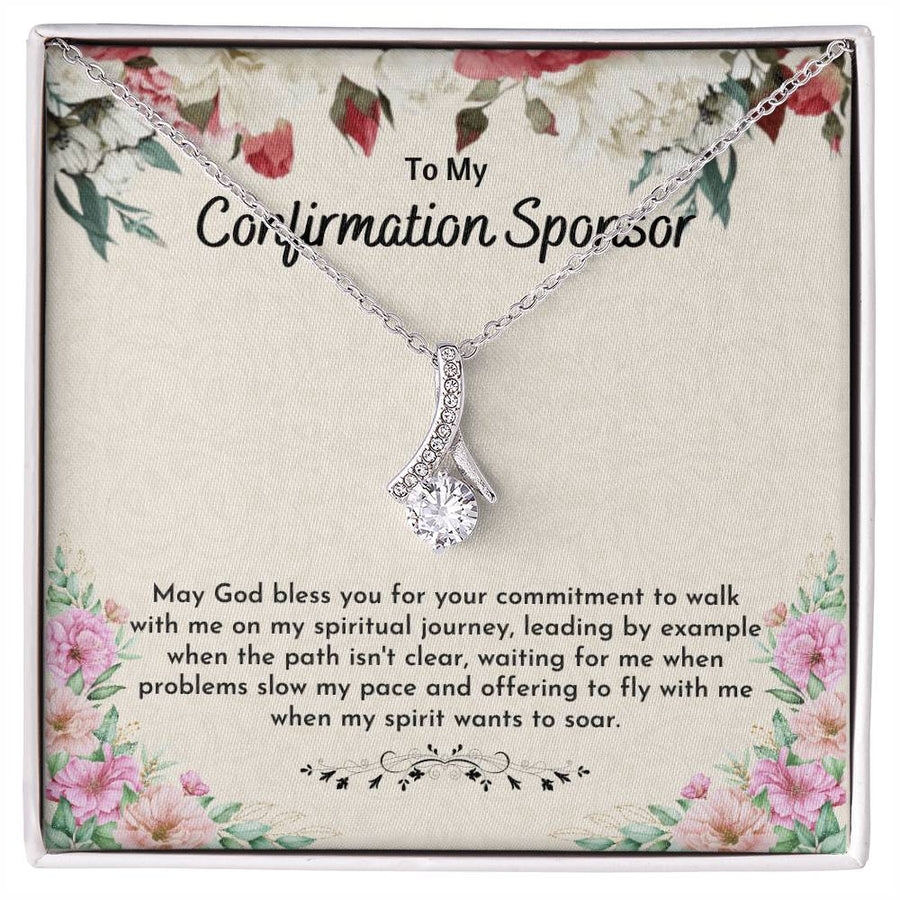 Soaring Spirit Confirmation Tribute Gold Finish Alluring Beauty Necklace Jewelry Heartfelt Gift for Sponsor Blessing Event