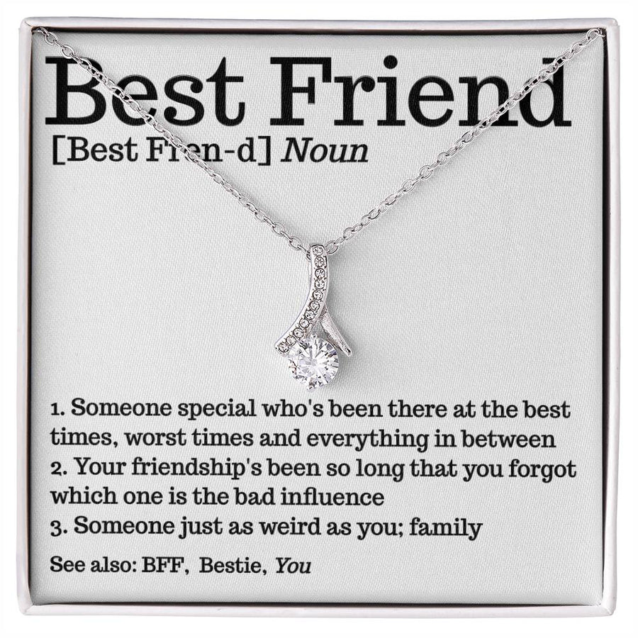 Weird As You Family Bond 18K Yellow Gold Finish Alluring Beauty Necklace Jewelry Quirky Friendship Keepsake BFF