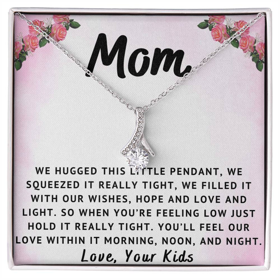 Our Wishes Hope and Love and Light 18K Yellow Gold Finish Alluring Beauty Necklace Jewelry Loving Gift for Mom from Kids