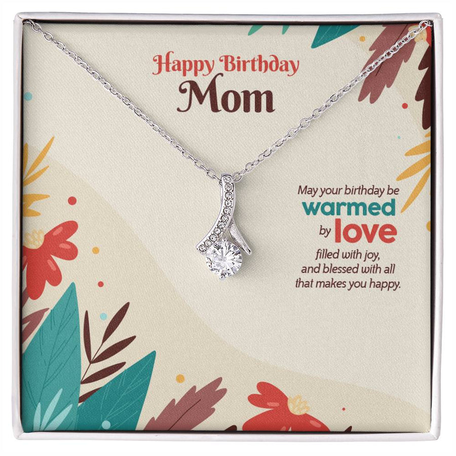 Warmed by Love Birthday Blooms 18K Yellow Gold Finish Alluring Beauty Necklace Jewelry Beautiful Gift for Cherished Mom Celebration