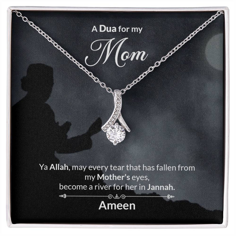 Beautiful Heart Mom Divine Protection 18K Yellow Gold Finish Alluring Beauty Necklace Jewelry Perfect Gift for Beautiful Mom
