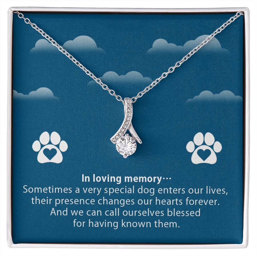 Blessed For Having Known Them 18K Yellow Gold Finish Alluring Beauty Necklace Jewelry Pet Remembrance Eternal Bond