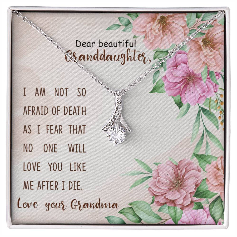 Forever Beautiful Legacy Grandma’s Devotion 18K Yellow Gold Finish Alluring Beauty Necklace Jewelry Loving Gift for Elegant Granddaughter Birthday