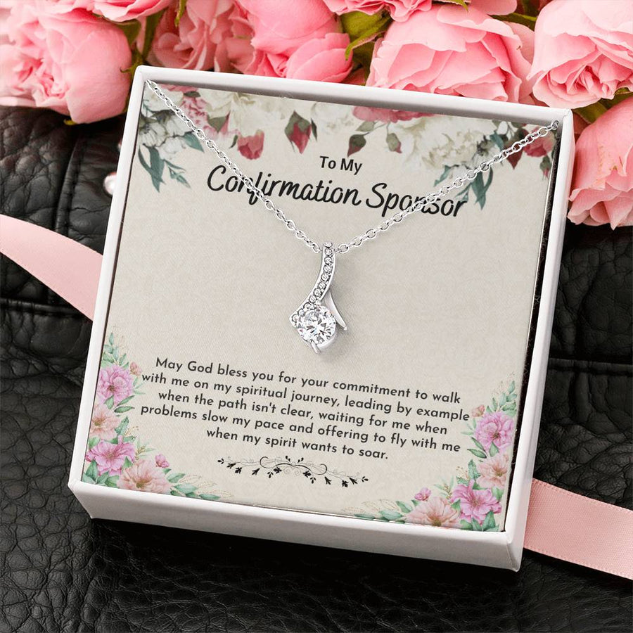 Soaring Spirit Confirmation Tribute Gold Finish Alluring Beauty Necklace Jewelry Heartfelt Gift for Sponsor Blessing Event