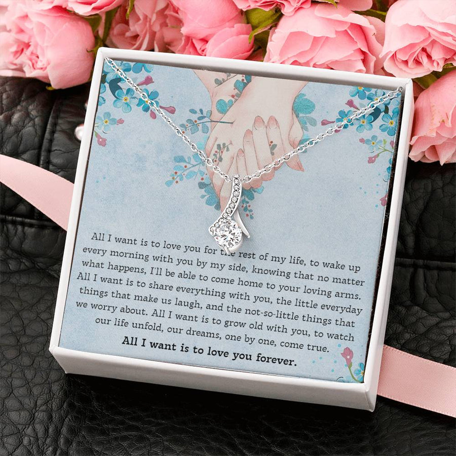 Daily Devotion Timeless Love Beautiful Her 18K Yellow Gold Finish Alluring Beauty Necklace Jewelry Emotional Jewelry for Elegant Wife Anniversary