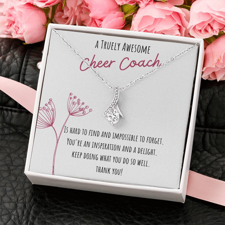 Truly Awesome Cheer Coach Inspiration 18K Yellow Gold Finish Alluring Beauty Necklace Jewelry Perfect Gift for Coach Appreciation