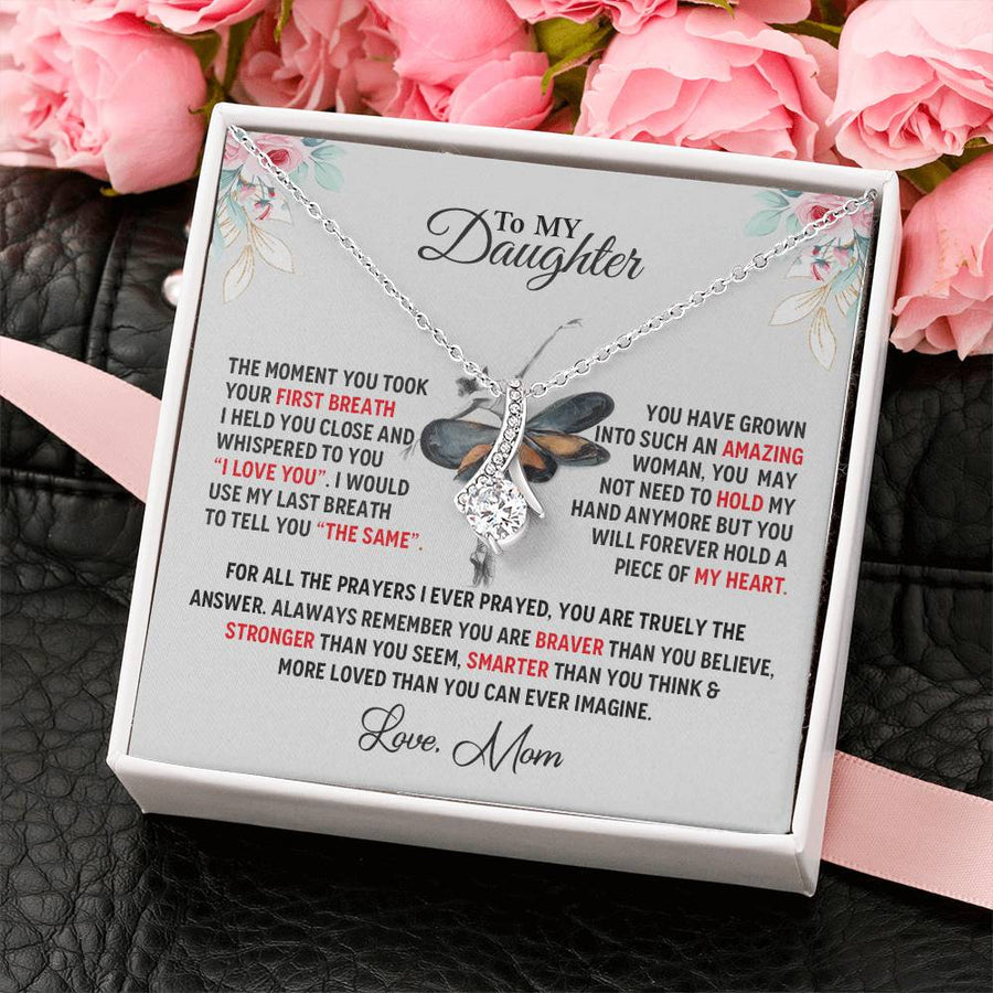 First Breath Amazing Daughter Ballet Gift 18K Yellow Gold Finish Alluring Beauty Necklace Jewelry Heartfelt Present from Loving Mom Birthday