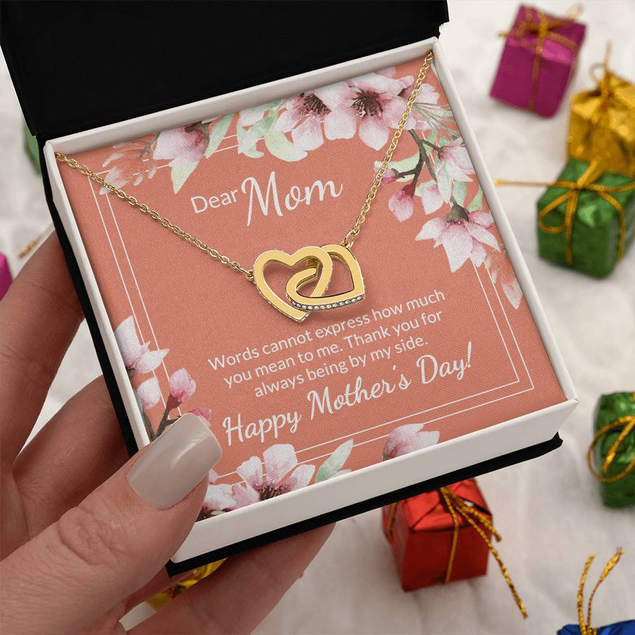 You Are So Special I Hope You Know 18K Rose Gold Interlocking Hearts Necklace Jewelry – Beautiful Mother's Day Gift