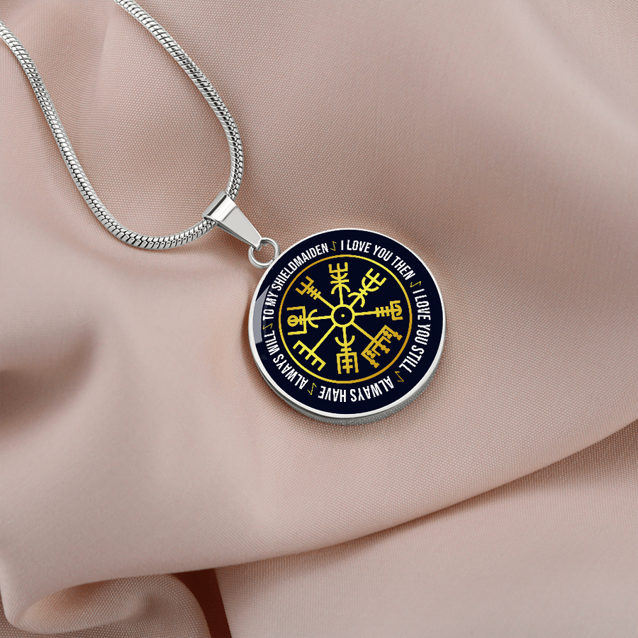 (Almost Gone) To My Shieldmaiden Circle Pendant Gift for Special Person Necklace