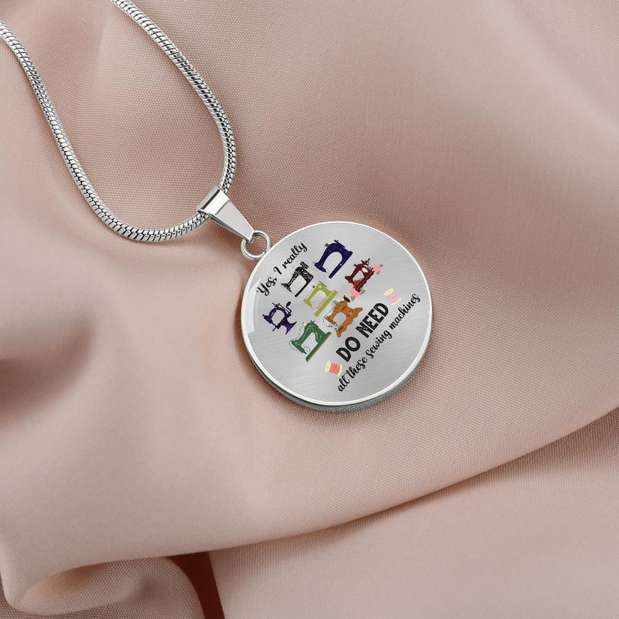 Sewing Machine Necklace Sewing Gifts for Seamstress Quilter Crafter Gift for Women