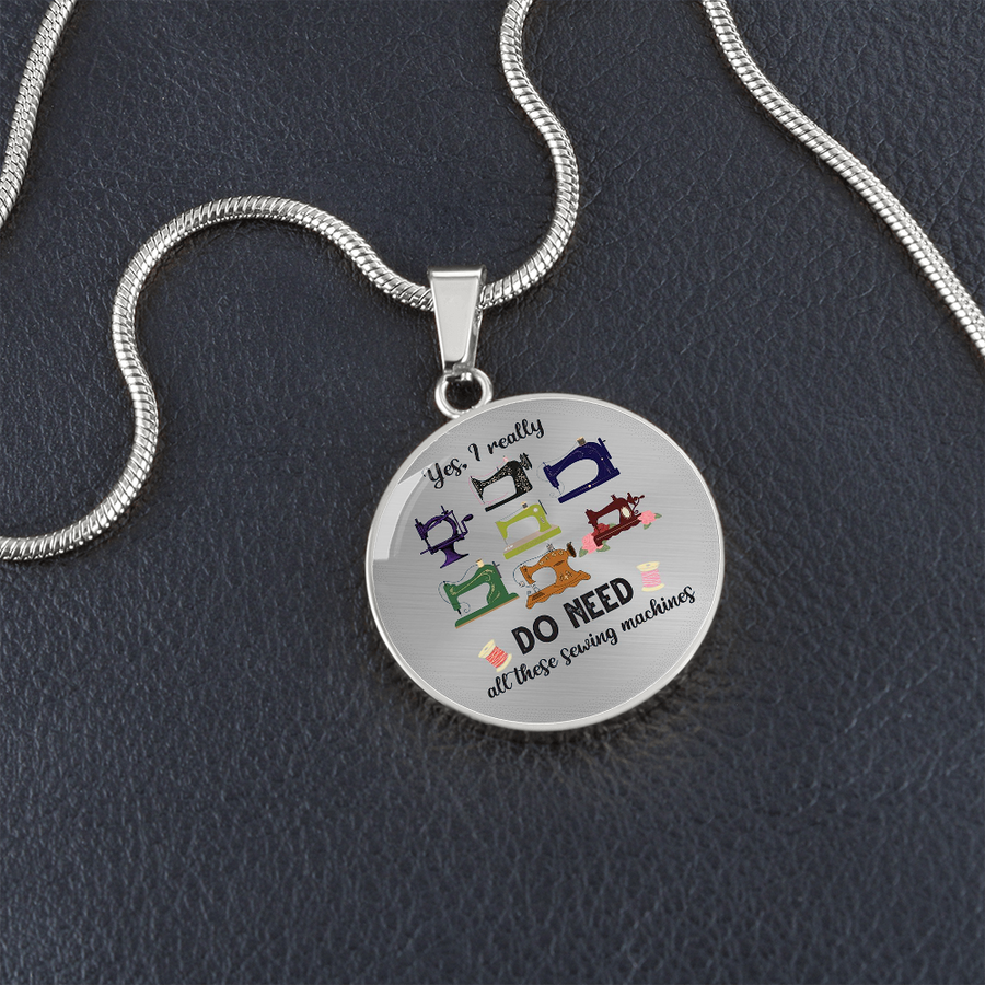 Sewing Machine Necklace Sewing Gifts for Seamstress Quilter Crafter Gift for Women