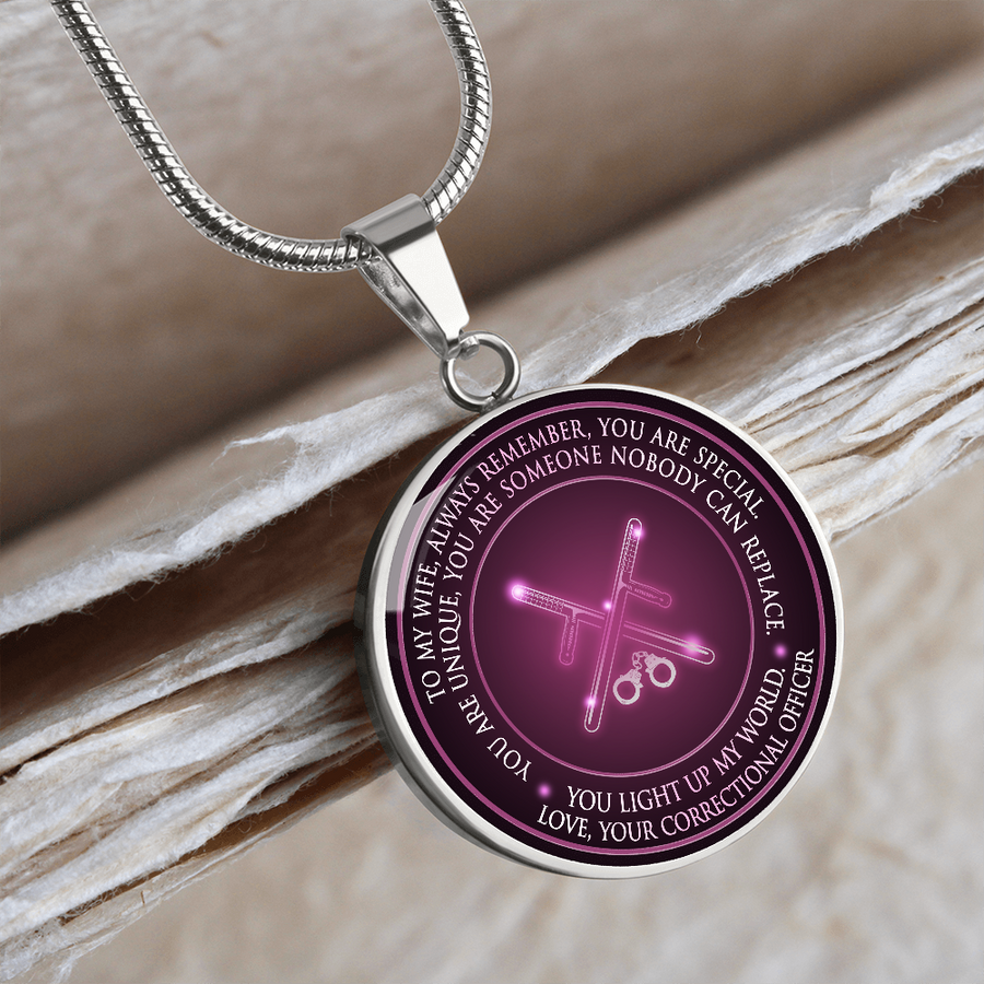 You Light Up My World - to My True Love, Happy Valentine's Day! You Light Up My Life, Even at Its Darkest. I Love You - Wife Christmas Gift From Husband, Wife Christmas, Gift for Wife, Necklace for Wife