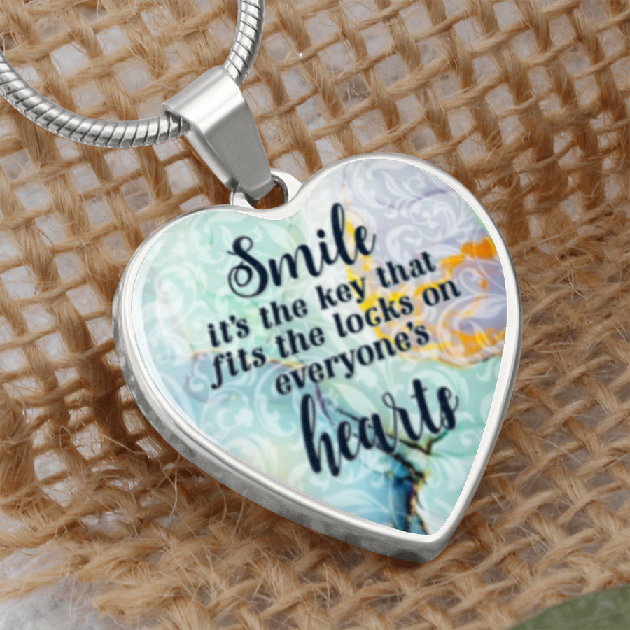 Smile It's The Key That Fits The Locks On Everyone's Hearts Necklace