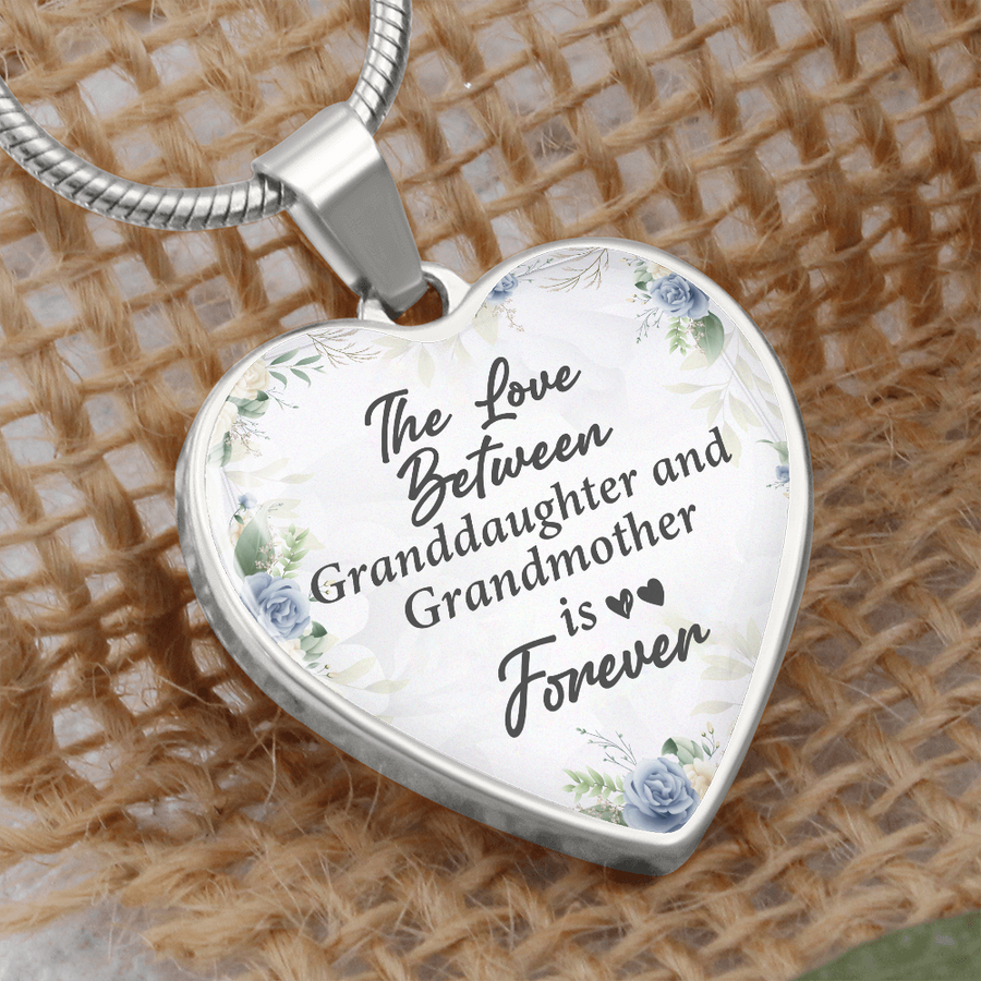 The Love Between Granddaughter and Grandmother is Forever Necklace