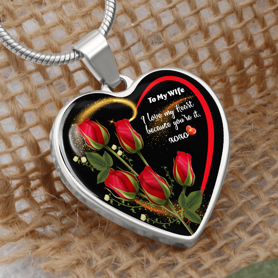 Love Heart Pendant Necklaces for wife, Jewelry Gifts for wife Birthday, Anniversary Day, Party