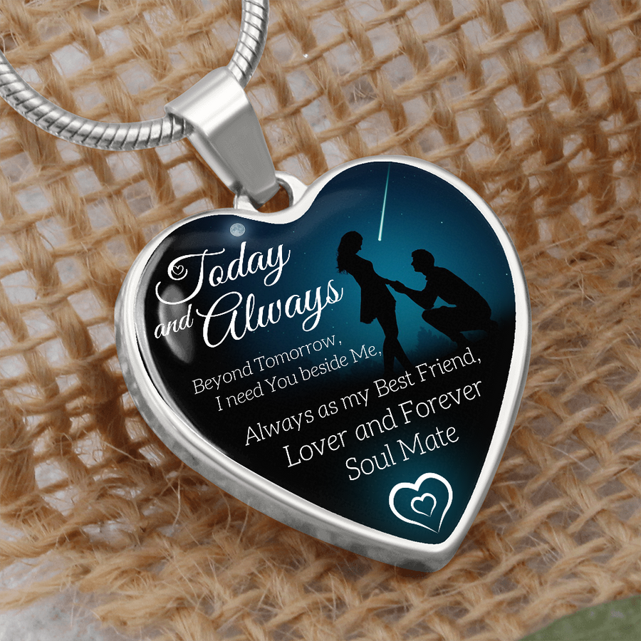 To My Fiance Necklace, Bride to Be Gift, Romantic Fiancee Jewelry, Necklace for Fiancee, Engagement Gift for Her, Future Wife Birthday Gift - Wife Christmas Gift From Husband, Wife Christmas, Gift for Wife, Necklace for Wife