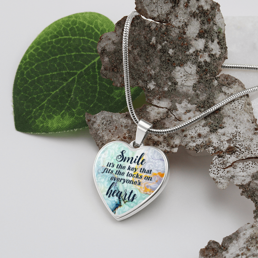 Smile It's The Key That Fits The Locks On Everyone's Hearts Necklace