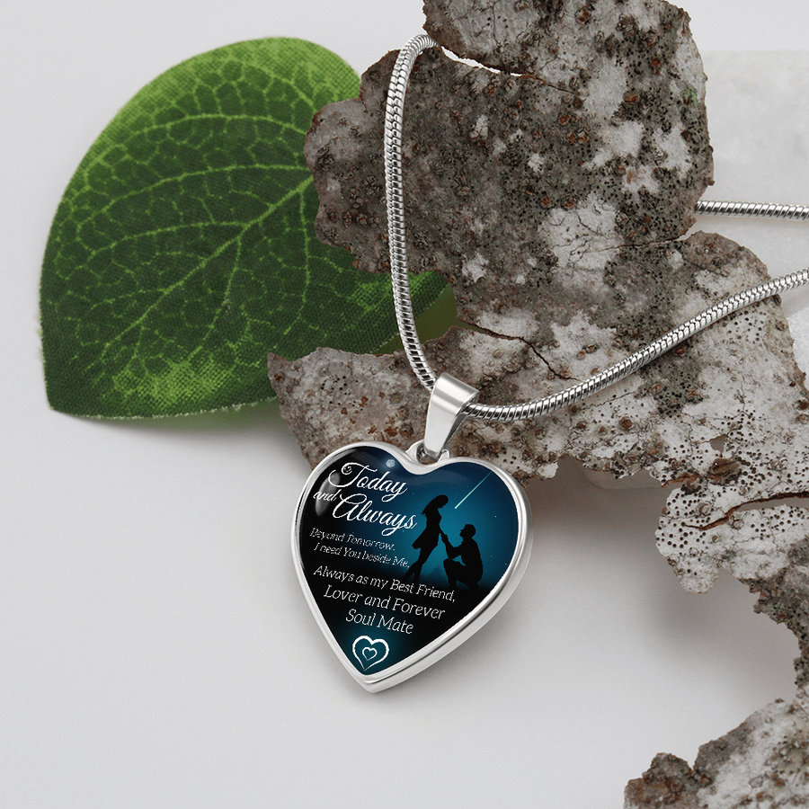 To My Fiance Necklace, Bride to Be Gift, Romantic Fiancee Jewelry, Necklace for Fiancee, Engagement Gift for Her, Future Wife Birthday Gift - Wife Christmas Gift From Husband, Wife Christmas, Gift for Wife, Necklace for Wife