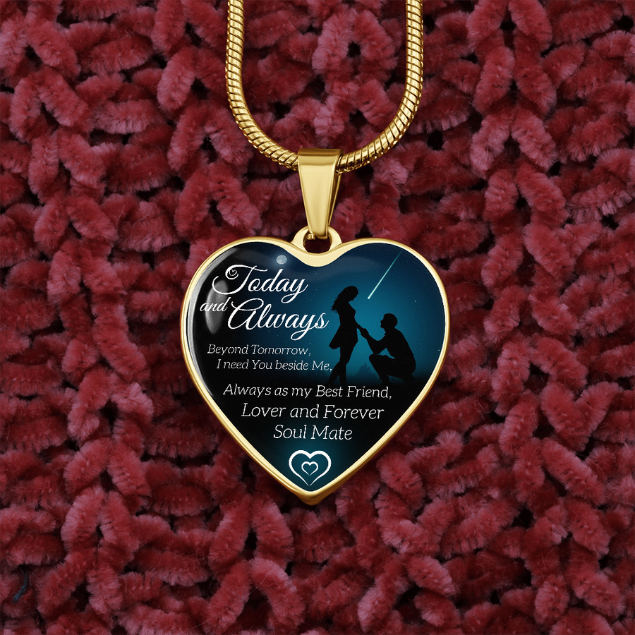 To My Fiance Necklace, Bride to Be Gift, Romantic Fiancee Jewelry, Necklace for Fiancee, Engagement Gift for Her, Future Wife Birthday Gift - Wife Christmas Gift From Husband, Wife Christmas, Gift for Wife, Necklace for Wife