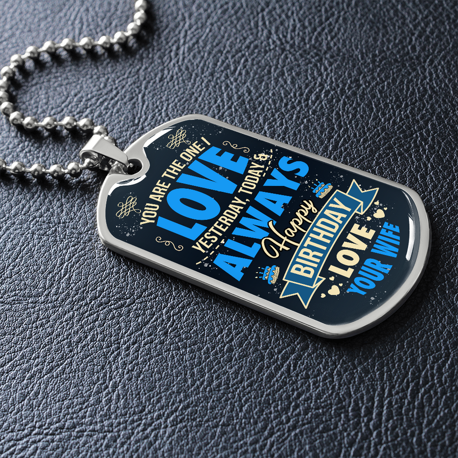 Valentine Day Gifts for Boyfriend, Military Dog Tag Boyfriend Necklace, Sentimental Gifts, Necklace for Boyfriend, to My Boyfriend Gift