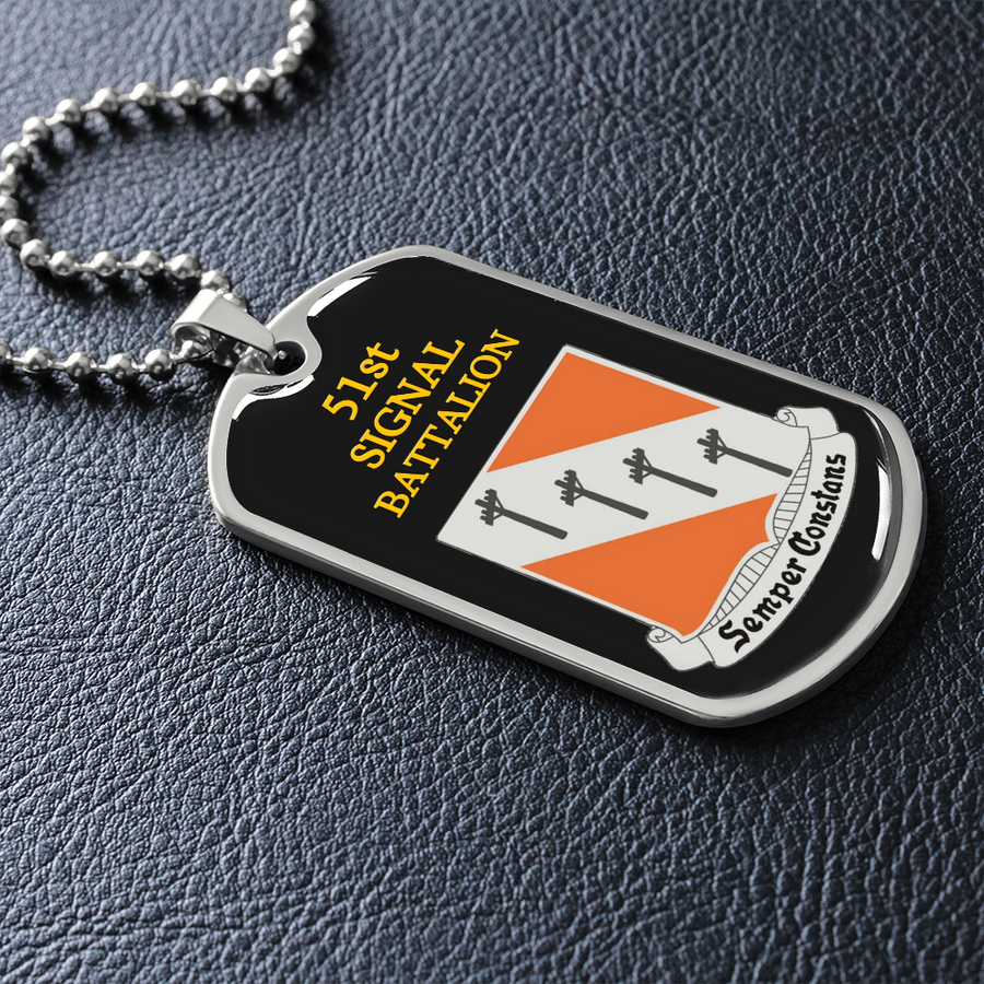 Awesome dog tag for 51st Signal Battalion Dog Tag Necklace