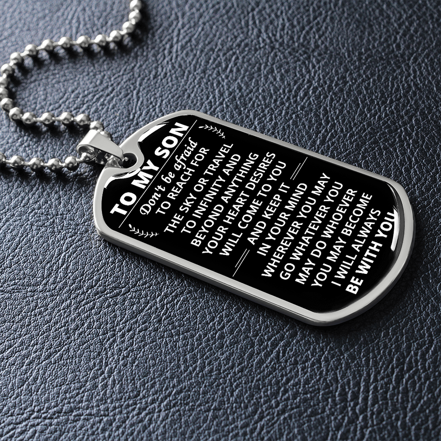 Gift For Son - Fighting Spirit - Dog Tag Dog Tag Necklace