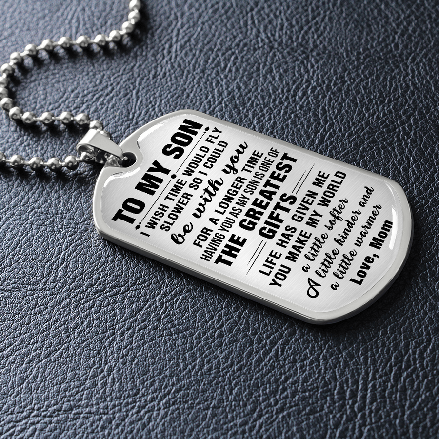 Gift For Son - Be With You - Dog Tag Dog Tag Necklace