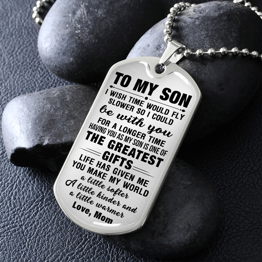 Gift For Son - Be With You - Dog Tag Dog Tag Necklace