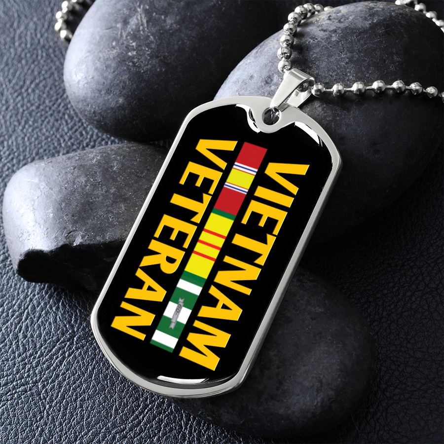 Vietnam Veteran Necklace - Never Underestimate an Old Man Who Is Also a Vietnam Veteran - Agent Orange Gift - Military Army