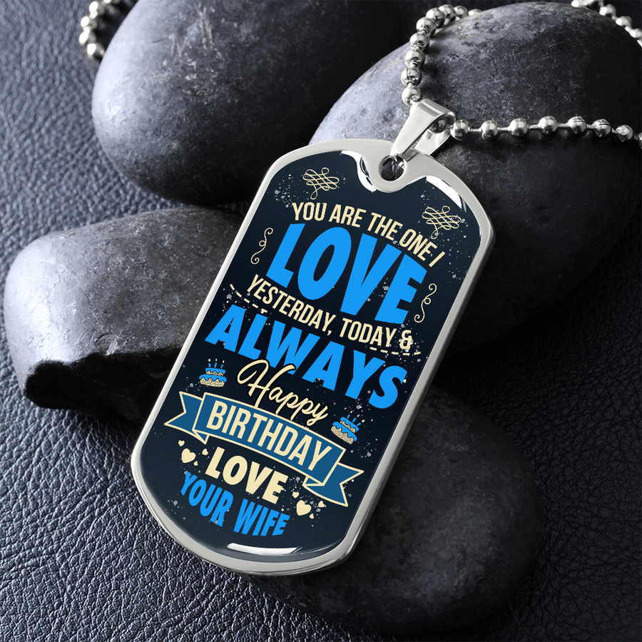 Valentine Day Gifts for Boyfriend, Military Dog Tag Boyfriend Necklace, Sentimental Gifts, Necklace for Boyfriend, to My Boyfriend Gift