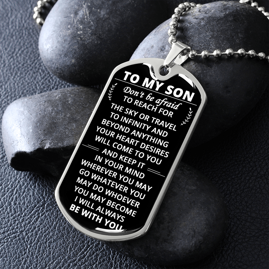 Gift For Son - Fighting Spirit - Dog Tag Dog Tag Necklace