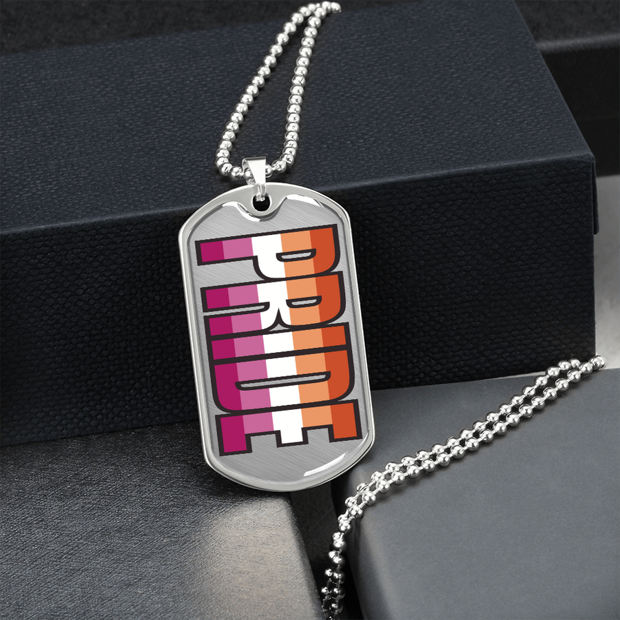 Sunset Lesbian Pride Necklace | New Lesbian Pride
