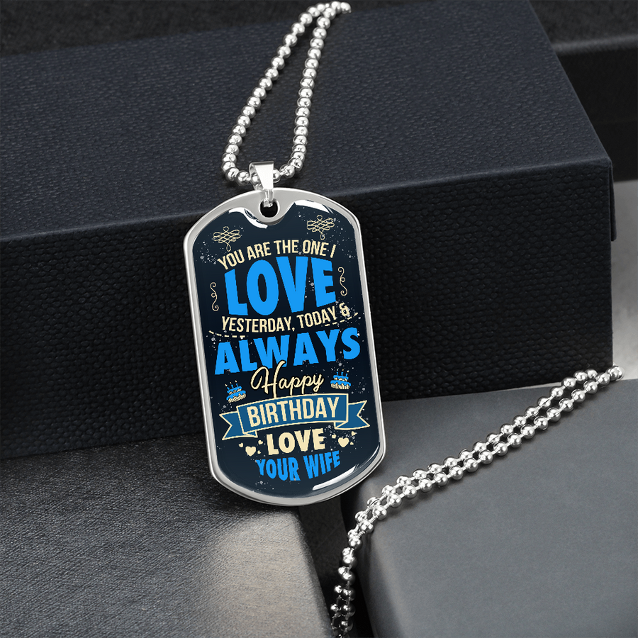 Valentine Day Gifts for Boyfriend, Military Dog Tag Boyfriend Necklace, Sentimental Gifts, Necklace for Boyfriend, to My Boyfriend Gift