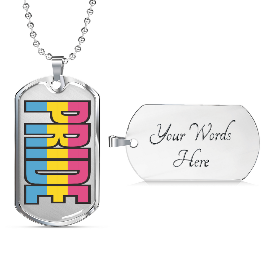 Pan Pride Necklace | Pansexual Pride Necklace